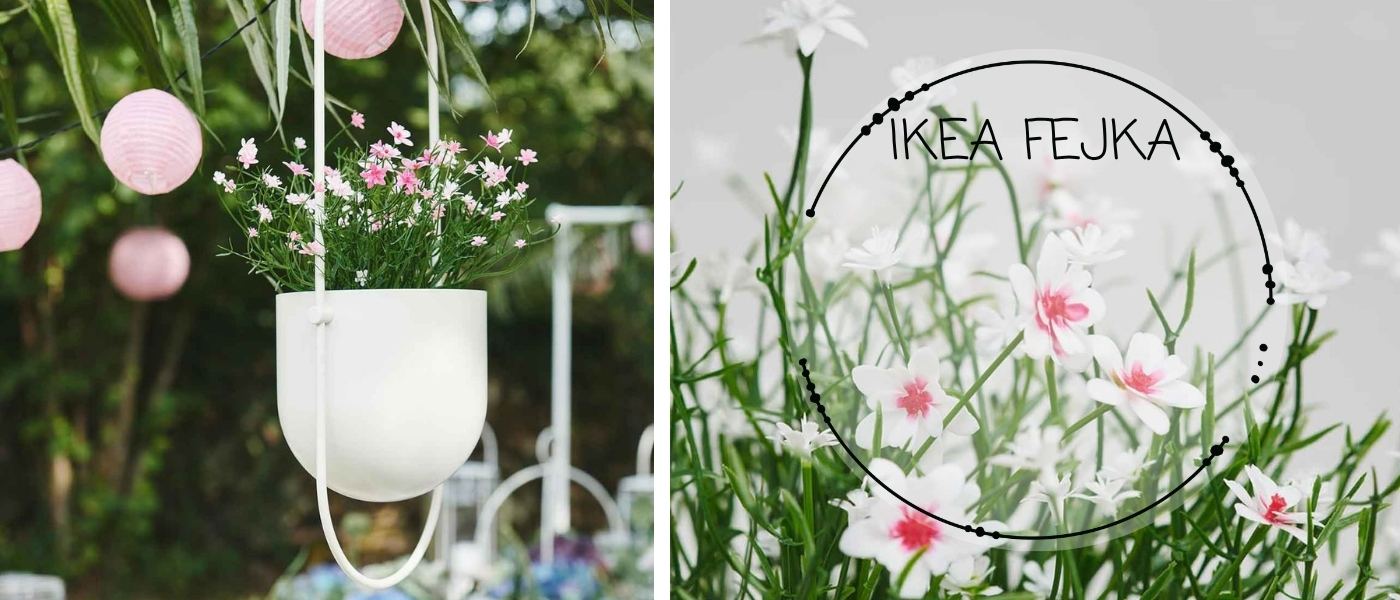 گیاه مصنوعی گل عروس ایکیا مدل IKEA FEJKA